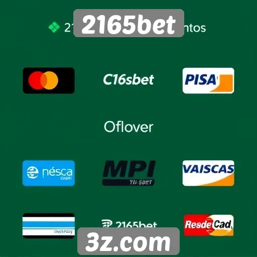 Métodos de pagamento aceitos no 2165bet